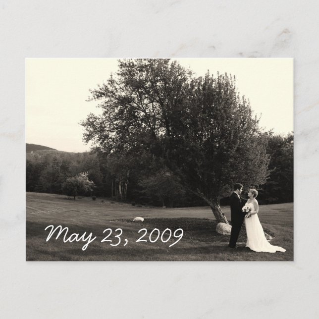 Cartão Postal Cartaz de agradecimento (Frente)