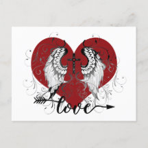 Cartaz de amor e namorados cruzado