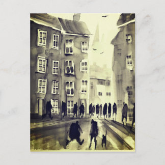 Cartão Postal Cartaz de arte popular colorida #12