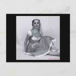 Cartão Postal Cartaz de Arte Sexy Vintage Pinup Girl Babe Model
