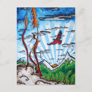 Cartão Postal Cartaz de Arte Viagem do Alaska, Visite o Alaska!