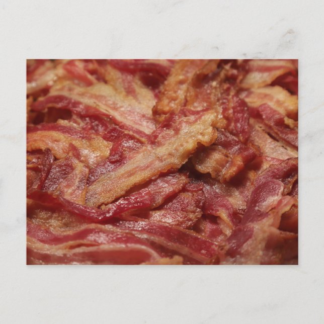 Cartão Postal Cartaz de bacon (Frente)