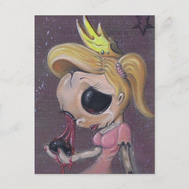 Cartão Postal Cartaz de boneca bonito (Frente)
