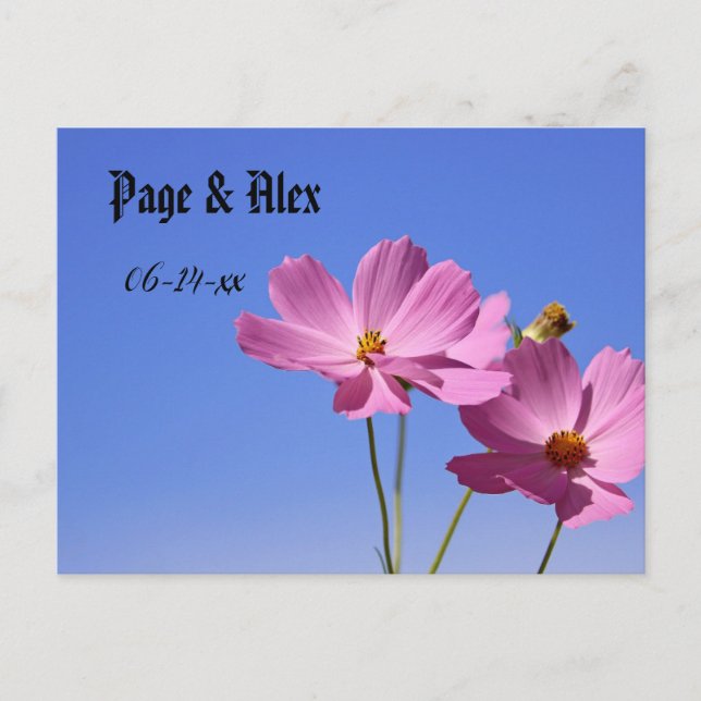 Cartão Postal Cartaz de casamento (Frente)