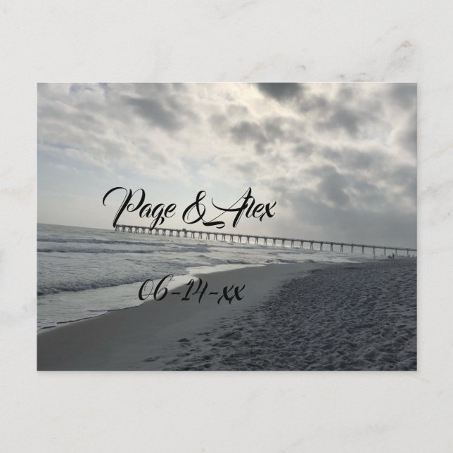 Cartão Postal Cartaz de casamento (Frente)