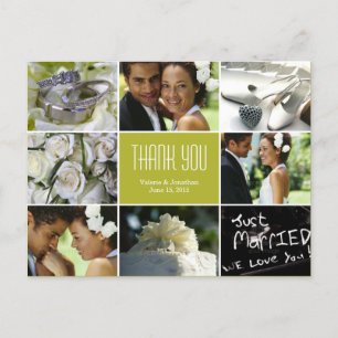 Cartão Postal Cartaz de casamento - Chartreuse