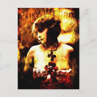 Cartão Postal Cartaz de casamento de fadas