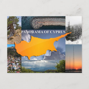 Cartão Postal Cartaz de Chipre panorama sertão montanhês