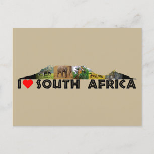 Cartão Postal Cartaz de Colagem da Vida Selvagem da Montanha mes