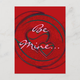 Cartão Postal Cartaz de Corações Duplos