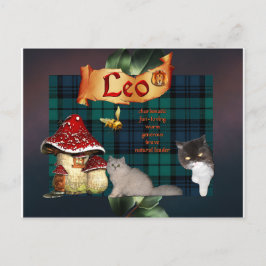 Cartão Postal Cartaz de desenho do Leo
