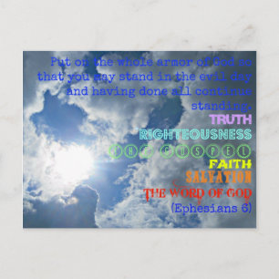 Cartão Postal Cartaz de Deus