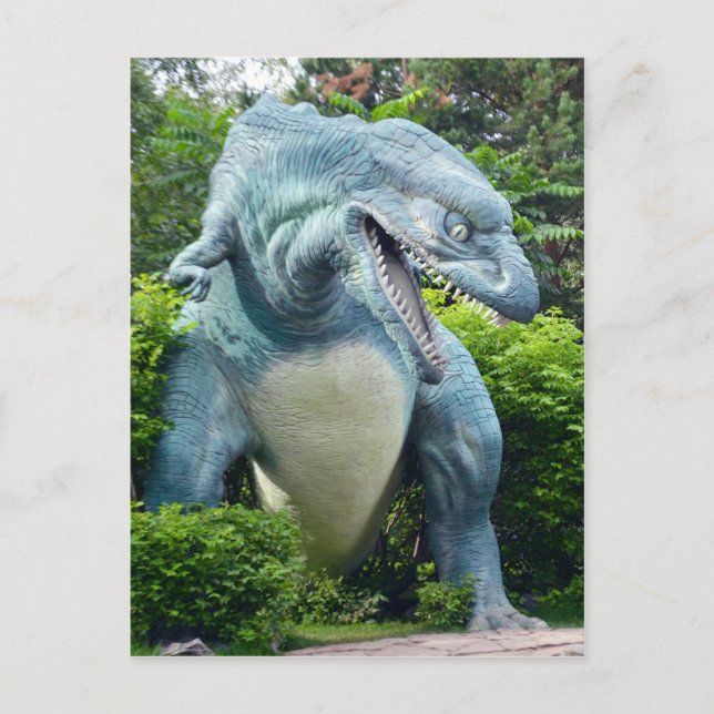 Cartão Postal Cartaz de dinossauro Predatório (Frente)