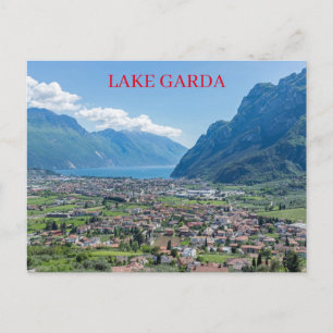 Cartão Postal Cartaz de exibição do Lago Garda Riva del Garda