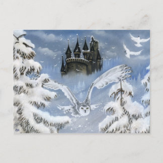Cartão Postal Cartaz de Fairytale do Castelo de Owls