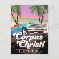 cartaz de férias Corpus Christi Texas