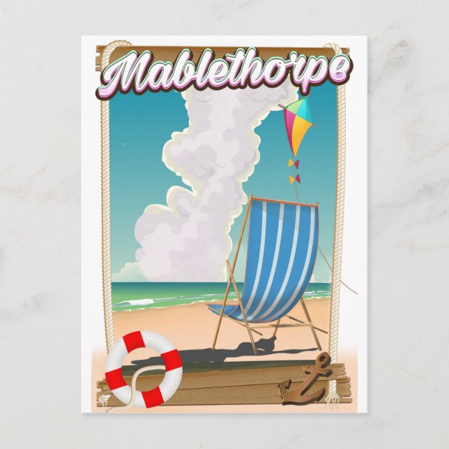 Cartão Postal Cartaz de férias de Mablethorpe (Frente)