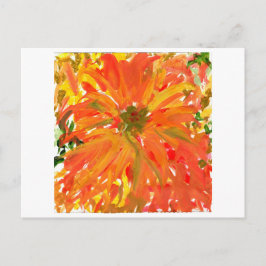 Cartão Postal Cartaz de flor de laranja gloriosa