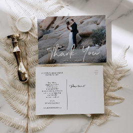 Cartão Postal Cartaz de Fotografia de Mão Obrigado