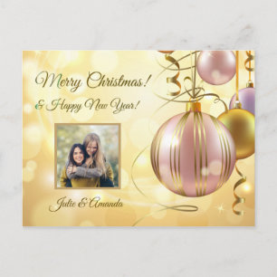 Cartão Postal Cartaz de fotos e nomes de Natal