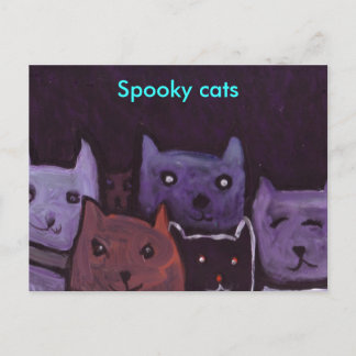 Cartão Postal Cartaz de gatos-fantasia