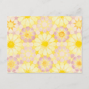 Cartão Postal Cartaz de geometria islâmica "Lantana"