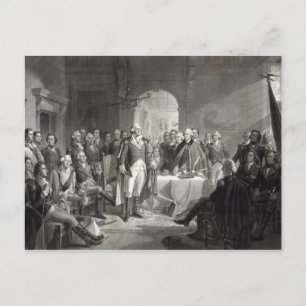 Cartão Postal Cartaz de George Washington e Seus Generais