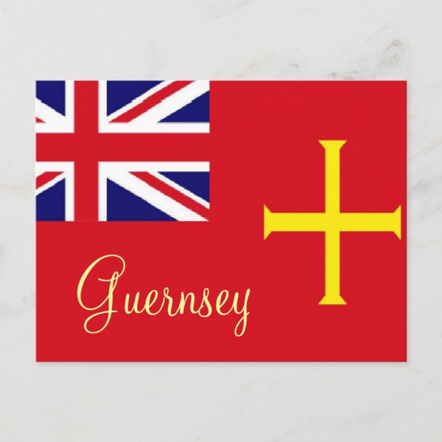 Cartão Postal Cartaz de Guernsey (Frente)