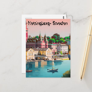Cartão Postal Cartaz de Helsingborg - Suécia, Vida em Helsingbor