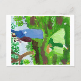 Cartão Postal Cartaz de homenagem impressionista