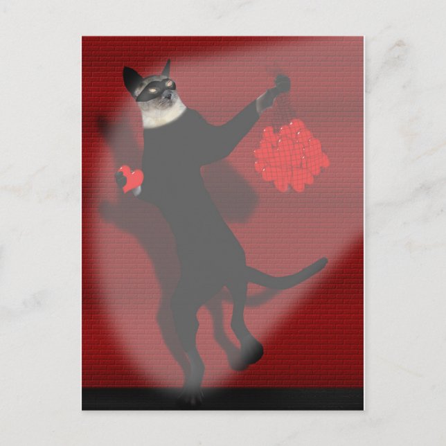 Cartão Postal Cartaz de ladrão de corações (Frente)