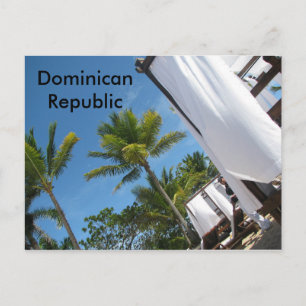 Cartão Postal Cartaz de lembrança da República Dominicana