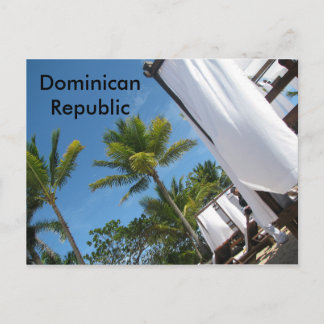 Cartão Postal Cartaz de lembrança da República Dominicana