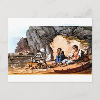 Cartão Postal Cartaz de Marinheiros e Morte Naufragados
