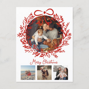 Cartão Postal Cartaz de Natal 4 fotos