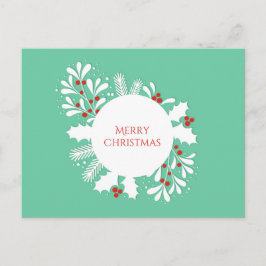 Cartão Postal Cartaz de Natal feliz.