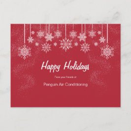 Cartão Postal Cartaz de Natal impressionante para negócios branc