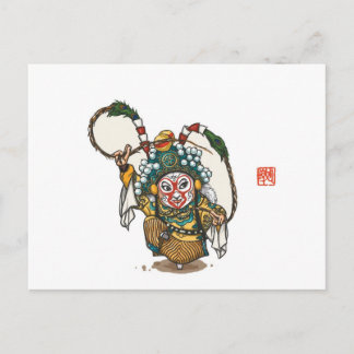 Cartão Postal Cartaz de Ópera Chinês - Sun Wukong