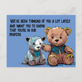 Cartão Postal Cartaz de oração