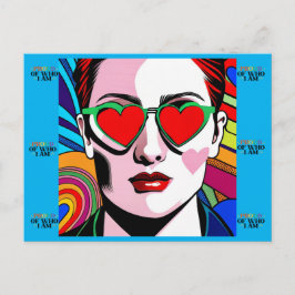 Cartão Postal Cartaz de Orgulho e Identidade