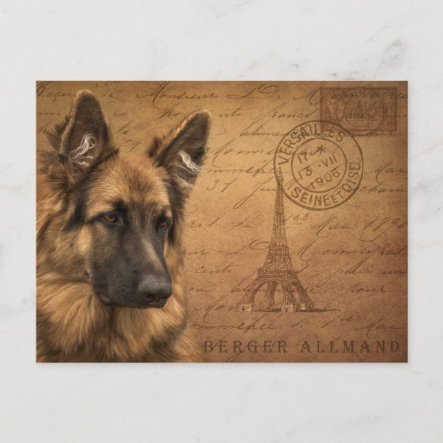 Cartão Postal Cartaz de Paris (Frente)