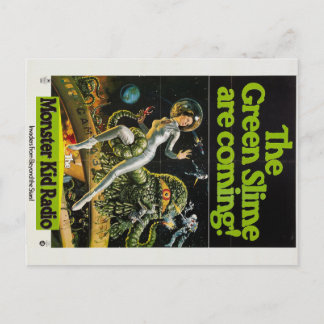 Cartão Postal Cartaz de rádio infantil monstro