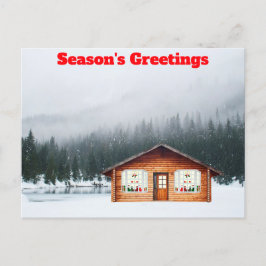Cartão Postal Cartaz de saudações da temporada no cartão-postal 