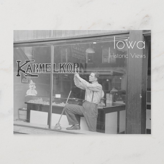 Cartão Postal Cartaz de Sinal do Karmelkorn (Frente)