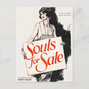 Cartão Postal cartaz de Souls for Sale (1923)