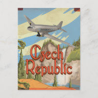 Cartaz de Viagem Antigo da República Tcheca