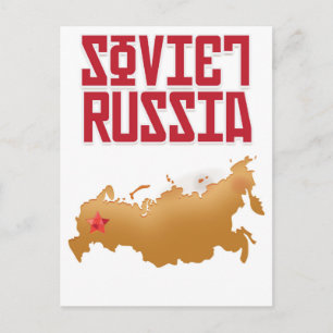 Cartão Postal Cartaz de Viagem Antigo da Rússia Soviética