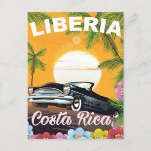 Cartão Postal Cartaz de viagem antigo de Tortuguero, Costa Rica
