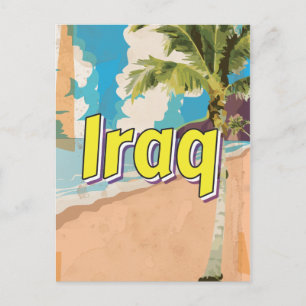 Cartão Postal Cartaz de viagem antigo do Iraque