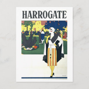 Cartão Postal Cartaz de Viagem Antigo para Harrogate